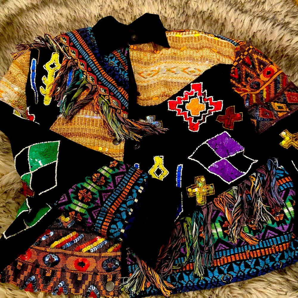 Vintage Modi denim Southwestern Jacket